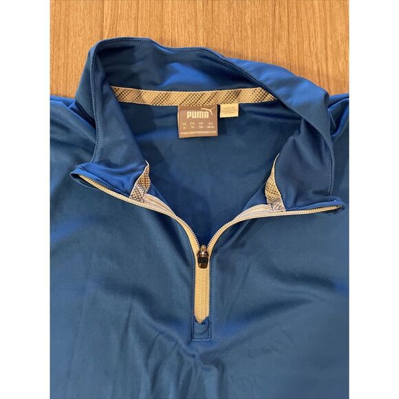 Puma Active Wear‎ Men Half Zip Jacket  Plymouth Rock Assurance In Blue Size XL - Picture 5 of 8